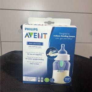 Philips AVENT Anti-Colic Baby Bottle - White & Blue